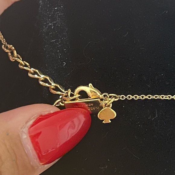 🚨FINAL PRICE🚨 Kate Spade New York Gold and Black Pendant Necklace - Picture 7 of 9